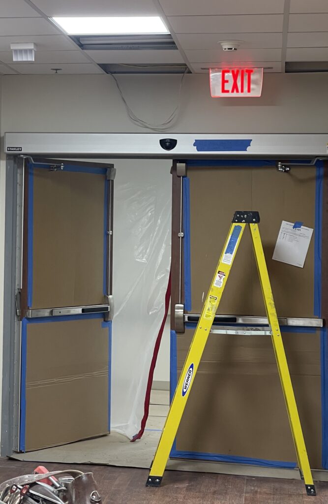 Commercial Automatic DOor installation Job